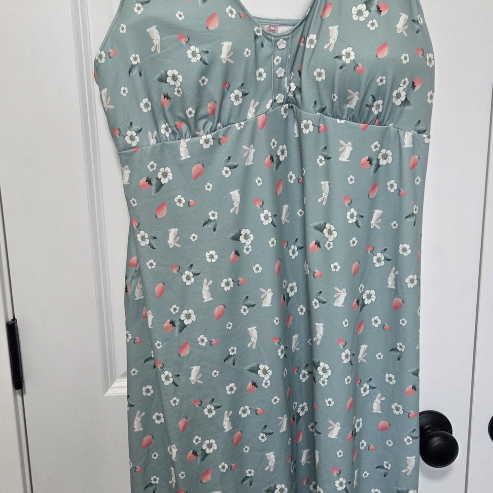 La Vie En Rose Pastel Bunny and Floral Dress